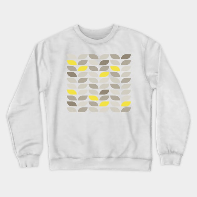 Geometric Pattern: Leaf: Winter Crewneck Sweatshirt by Red Wolf